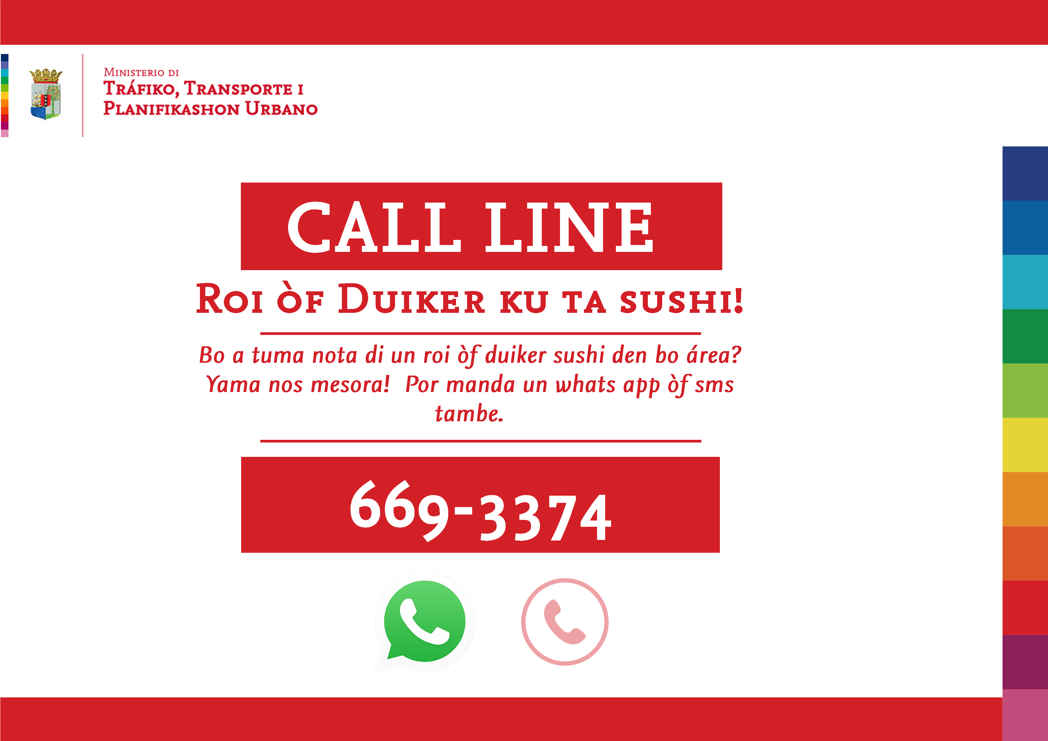 Call line Roi of Duiker sushi