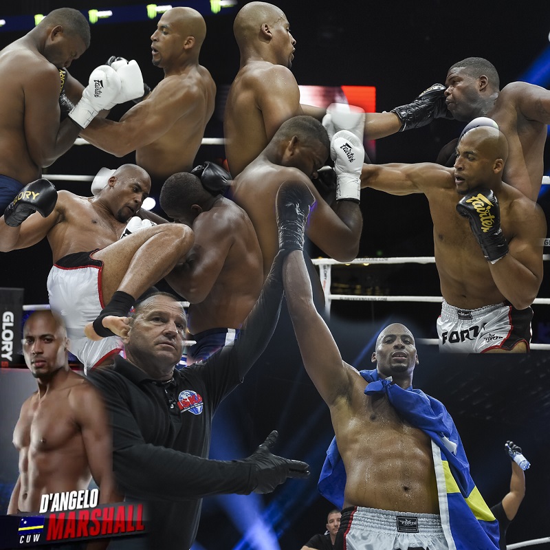 DAngelo Marshall Curacao won Jahfarr Wilnis The Netherlands by unanimous decision in Orlando Florida USA GLORY 67