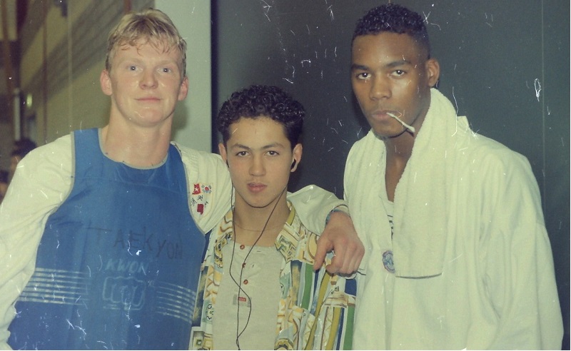 thumbnail 1993 Edwin Baas en Andry Westerhout at international Hantei tournament Oldnzaal