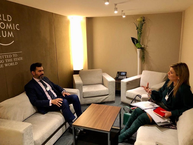 wef davos koningin maxima goeverneur baqir centrale bank pakistan