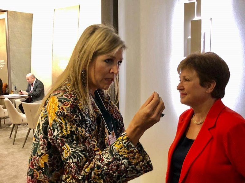 wef davos koningin maxima kristalina georgieva