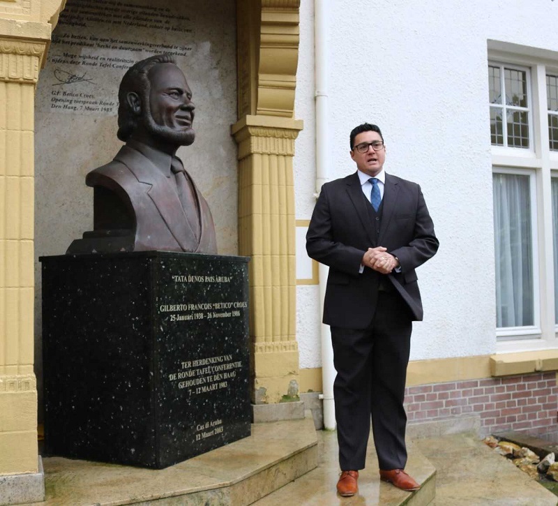 Viering Dia di Betico bij het Kabinet van Aruba 01